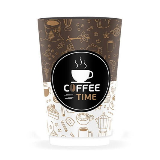 Χάρτινο ποτήρι Coffee Time DW – σχέδιο καφέ
