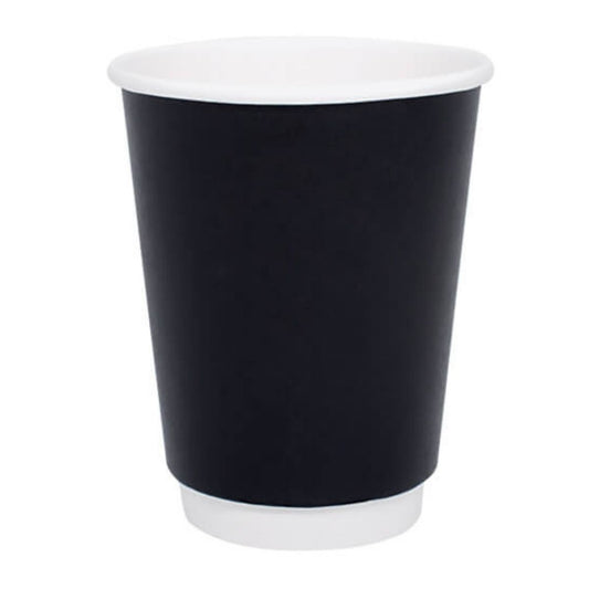 Χάρτινο ποτήρι μαύρο DW – διπλότοιχο
