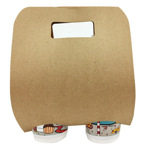 Ποτηροθήκη με χερούλι – 2 θέσεων, πακέτο 100 τεμάχια
