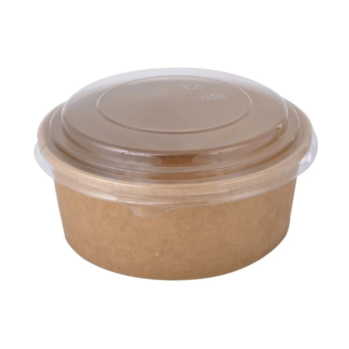 Σκεύος σαλάτας 1000 ml kraft στρογγυλό 50 τεμάχια
