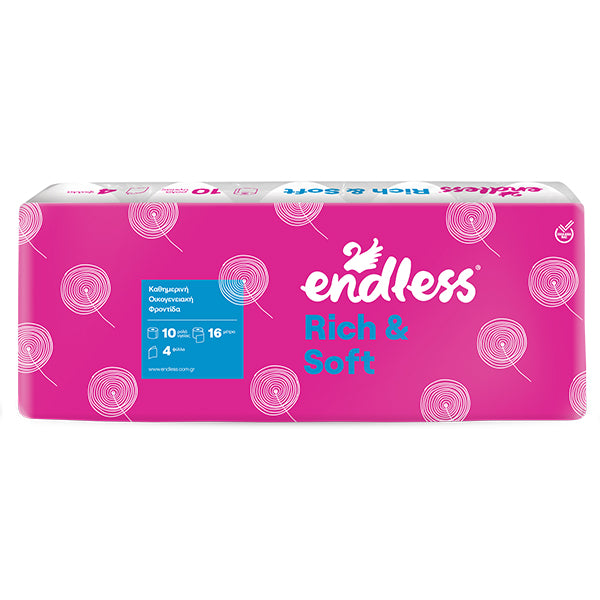 Χαρτί υγείας Endless 4 φύλλο – 10 ρολά × 110 gr
