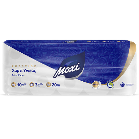 Χαρτί υγείας Maxi 3-φύλλο – 10 ρολά × 100 gr/ρολό
