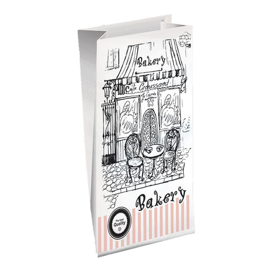 Χαρτοσακούλα βέζετα λευκή bakery 10kg
