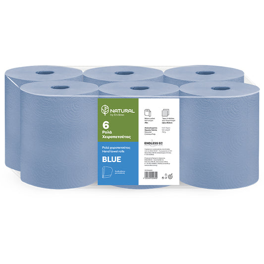 Χειροπετσέτα ρολό μπλε Endless – συσκευασία 6×800 τεμάχια
