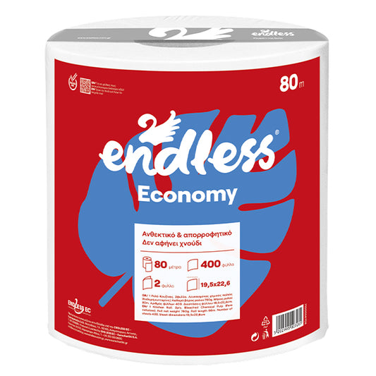 Χαρτί κουζίνας Endless Economy 760 gr – ρολό 80 m, 2 φύλλα
