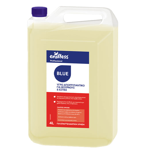 ENDLESS PROF.BLUE Καθαριστικό Φούρνου & Εστιών 4 L – ισχυρή αλκαλική σύνθεση για απομάκρυνση καμμένων υπολειμμάτων και λίπους
