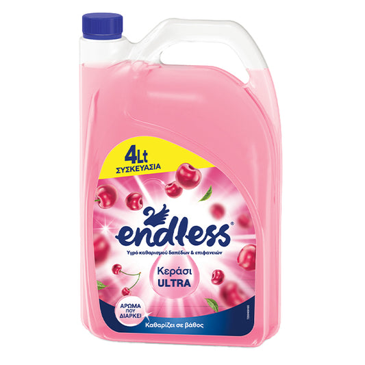 Endless Ultra υγρό καθαριστικό δαπέδου 4 lt – άρωμα κεράσι
