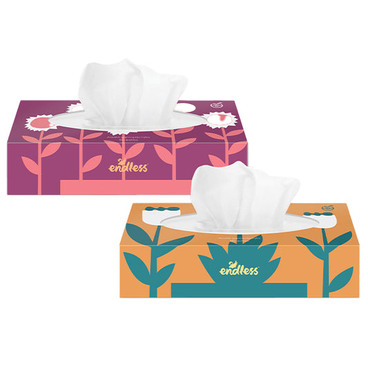 Χαρτομάντηλα Endless 90 φύλλα – κουτί λευκό αυτοκίνητο/σπιτιό
