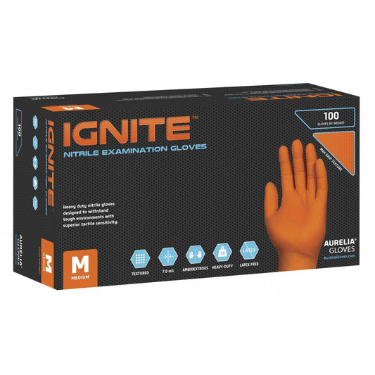 Γάντια Aurelia Ignite Πορτοκαλί L 100τεμ