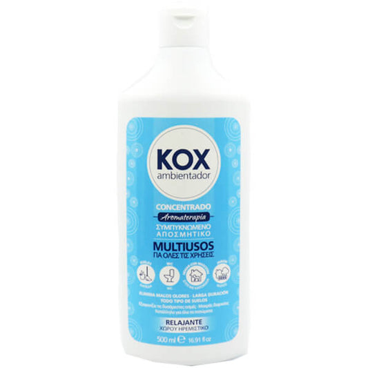 KOX συμπυκνωμένο αρωματικό χώρου 500 ml – ηρεμιστικό άρωμα για επαγγελματική χρήση
