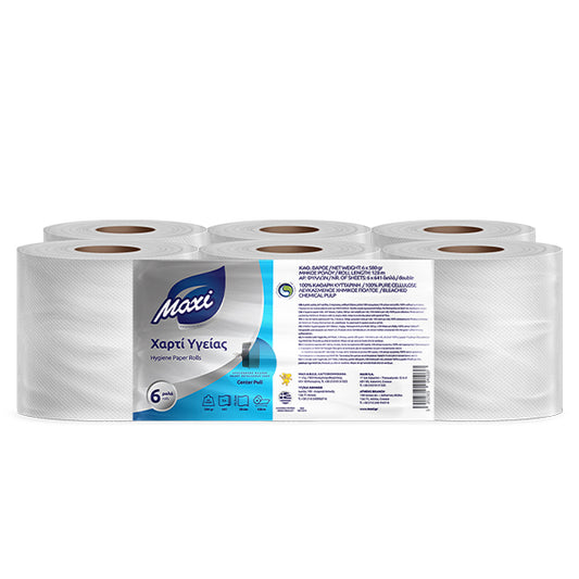 Χαρτί υγείας Maxi 6×600 gr – για αυτόματης μηχανής χρήση
