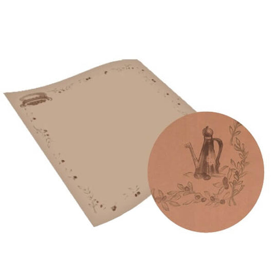 Τραπεζομάντηλο καφέ-ελιά 100×130 cm – 100 τεμάχια
